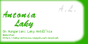 antonia laky business card